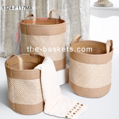 Fabric storage baskets