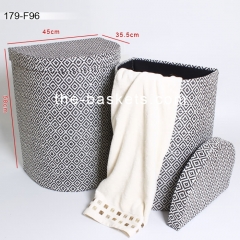 Half round laundry hamper