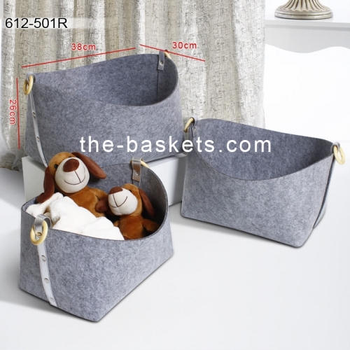 Felt fabric basket