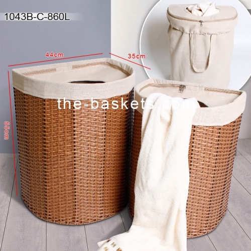 PP strap half round hamper