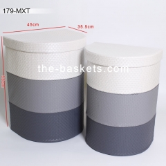 Half round laundry hamper