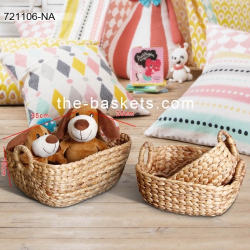 Water hyacinth storage basket