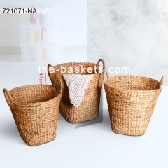 Water hyacinth storage basket