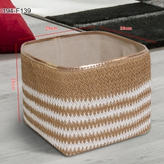 Foldable storage basket