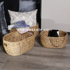 Water hyacinth storage basket