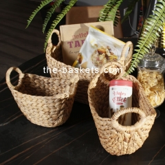 Water hyacinth storage basket