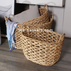 Water hyacinth storage basket
