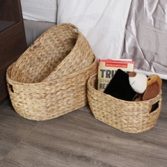 Water hyacinth storage basket