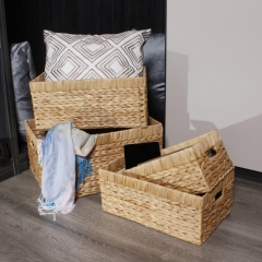 Water hyacinth storage basket
