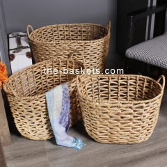 Water hyacinth storage basket