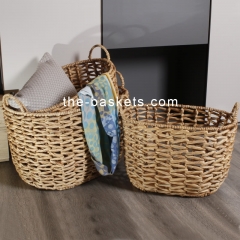 Water hyacinth storage basket