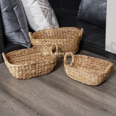 Water hyacinth storage basket