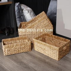 Water hyacinth storage basket