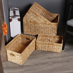 Water hyacinth storage basket