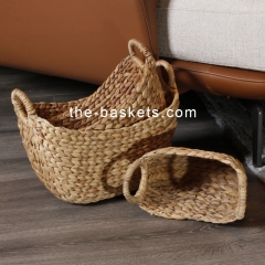 Water hyacinth storage basket