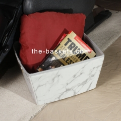 Tapered  printed fabric basket