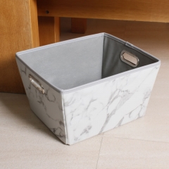 Tapered  printed fabric basket