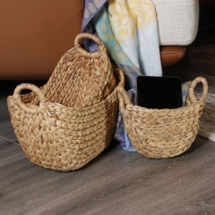 Water hyacinth storage basket