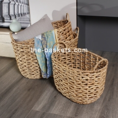 Water hyacinth storage basket