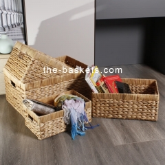 Water hyacinth storage basket