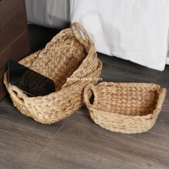 Water hyacinth storage basket