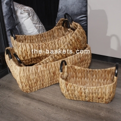 Water hyacinth storage basket