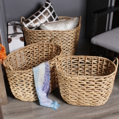 Water hyacinth storage basket