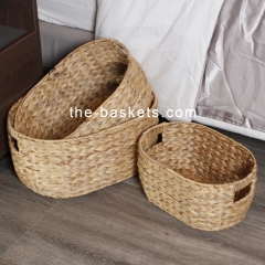 Water hyacinth storage basket