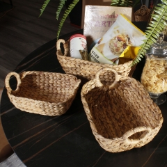 Water hyacinth storage basket