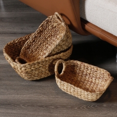 Water hyacinth storage basket