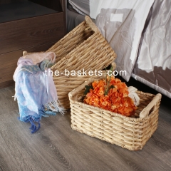 Water hyacinth storage basket