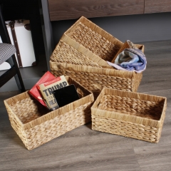 Water hyacinth storage basket