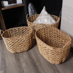 Water hyacinth storage basket