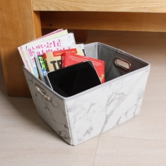 Tapered  printed fabric basket