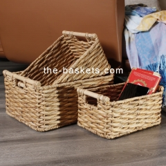 Water hyacinth storage basket