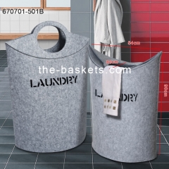 Felt laundry with carrying handle