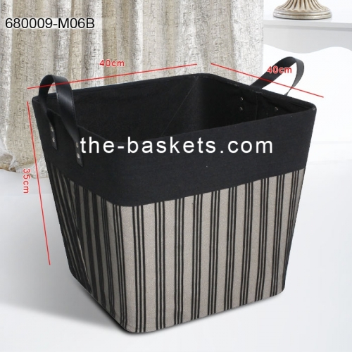 Fabric storage basket