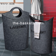 Felt laundry with carrying handle