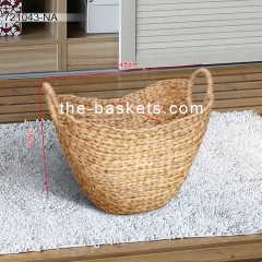 Water hyacinth storage basket