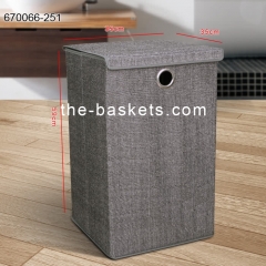 Foldable fabric laundry hamper