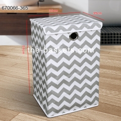 Foldable fabric laundry hamper