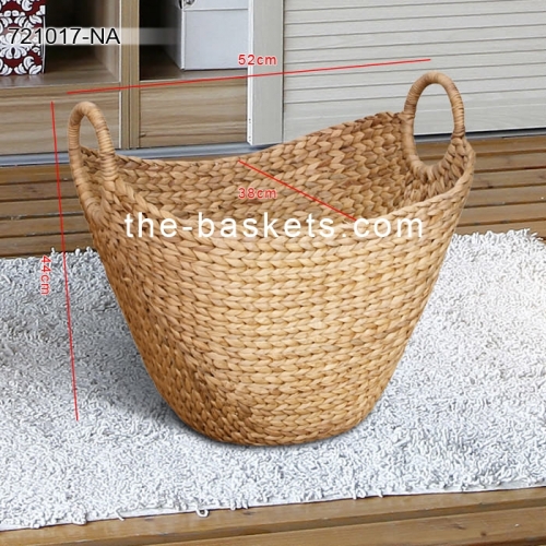 Water hyacinth storage basket