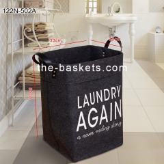 Foldable fabric laundry basket