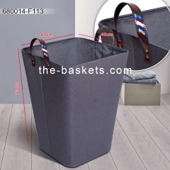 Paper fabric square tapered  tall laundry with handle