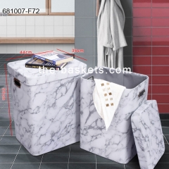 Rectangular laundry with cover lid