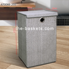 Foldable fabric laundry hamper