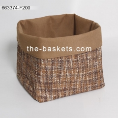 Foldable felt storage basket