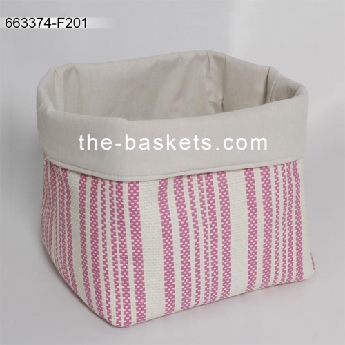 Foldable felt storage basket