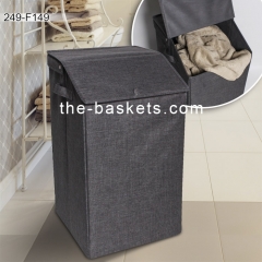 K/D Fabric laudnry basket with flat carrying handle