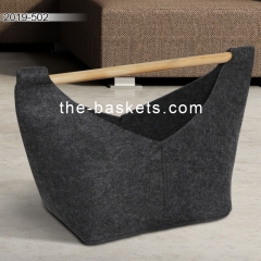 Foldable fabric storage basket